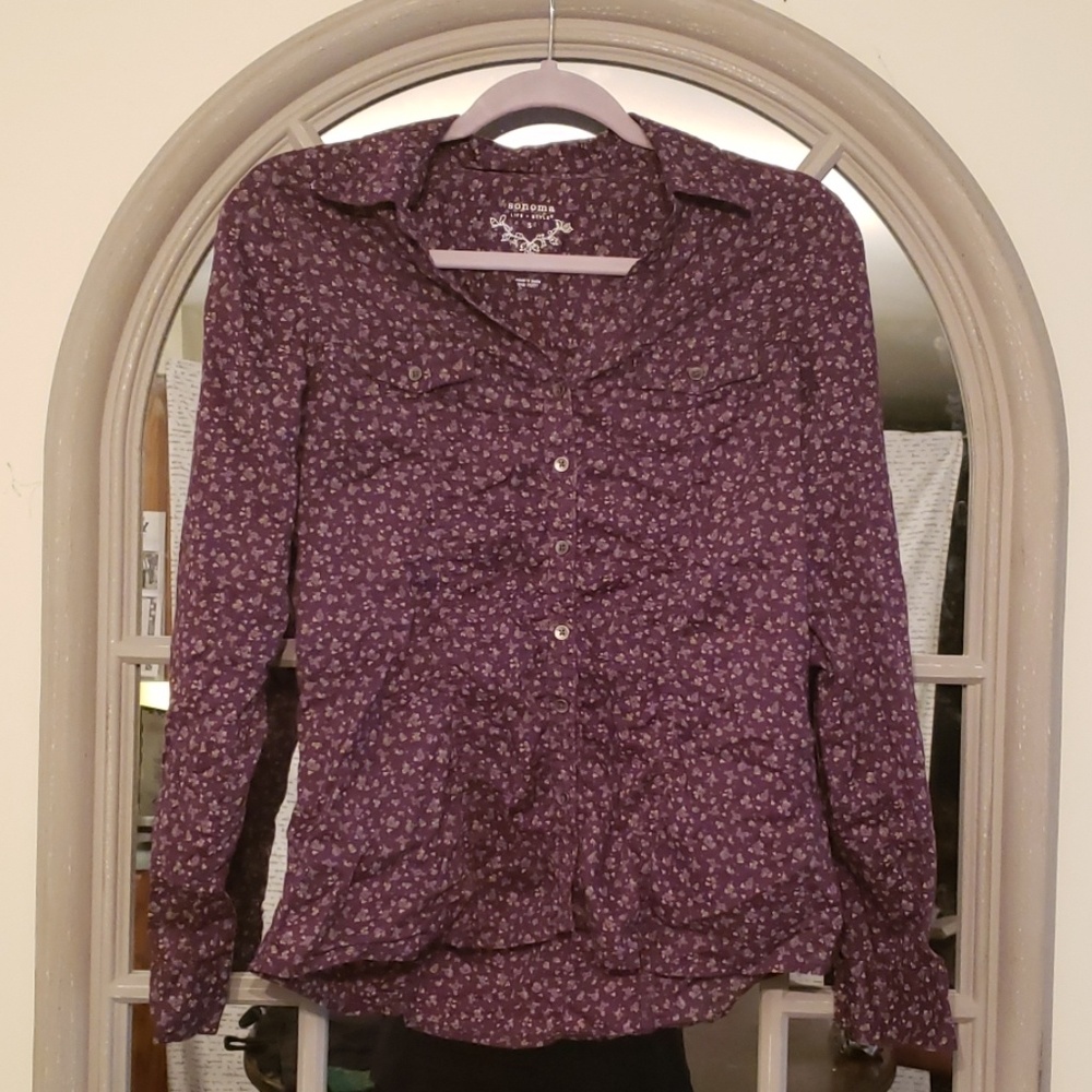 Beautiful Sonoma Life + Style. purple blouse